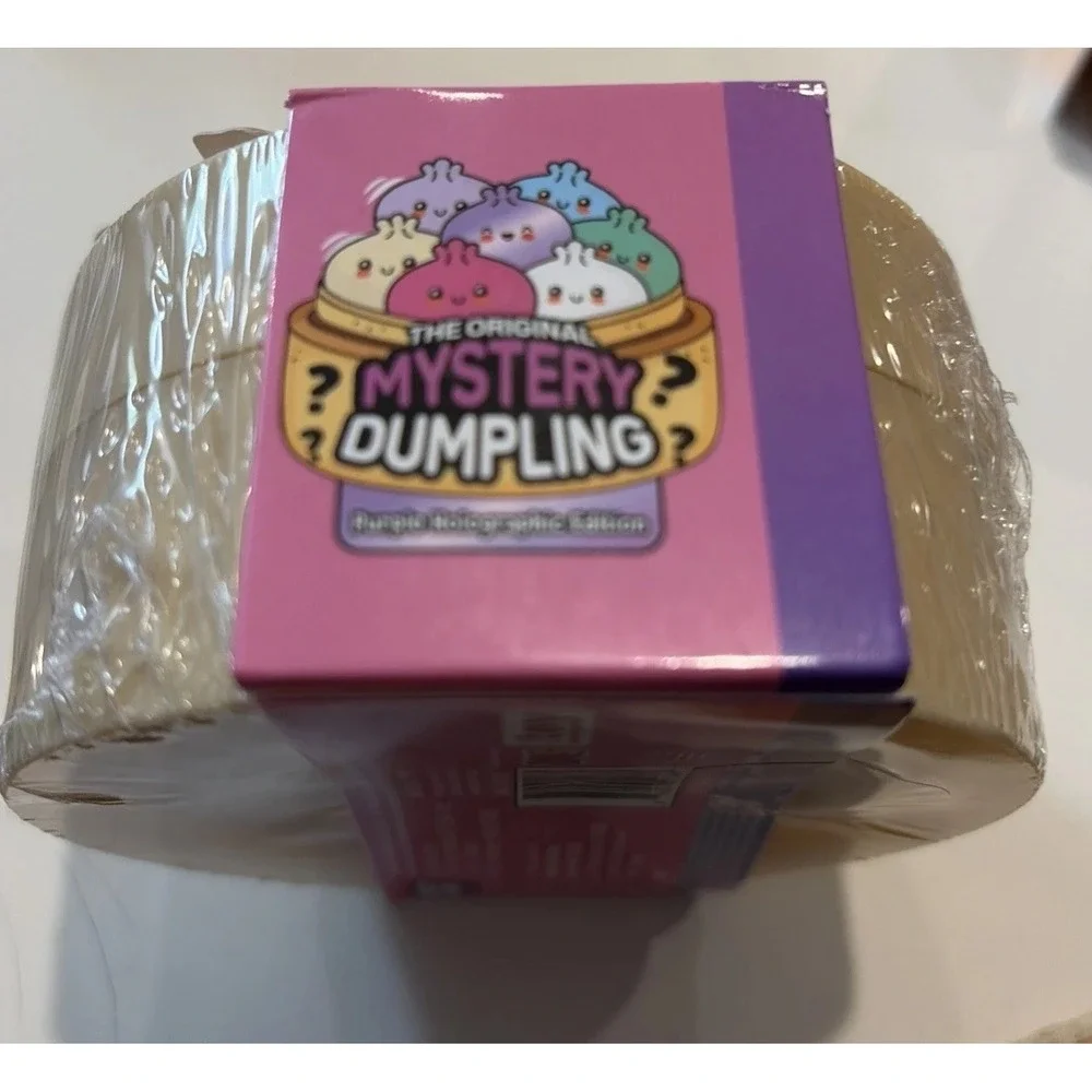 Viral Five Below Mystery Squishy Dumpling Bun~New~Purple Holographic Edition